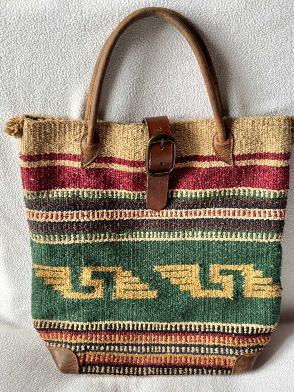 Vintage McFadin Woven Tote Bag